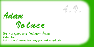 adam volner business card